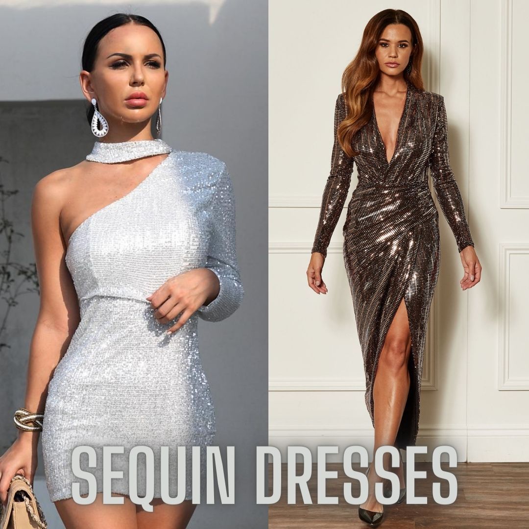 women's sequin and sparkly dresses