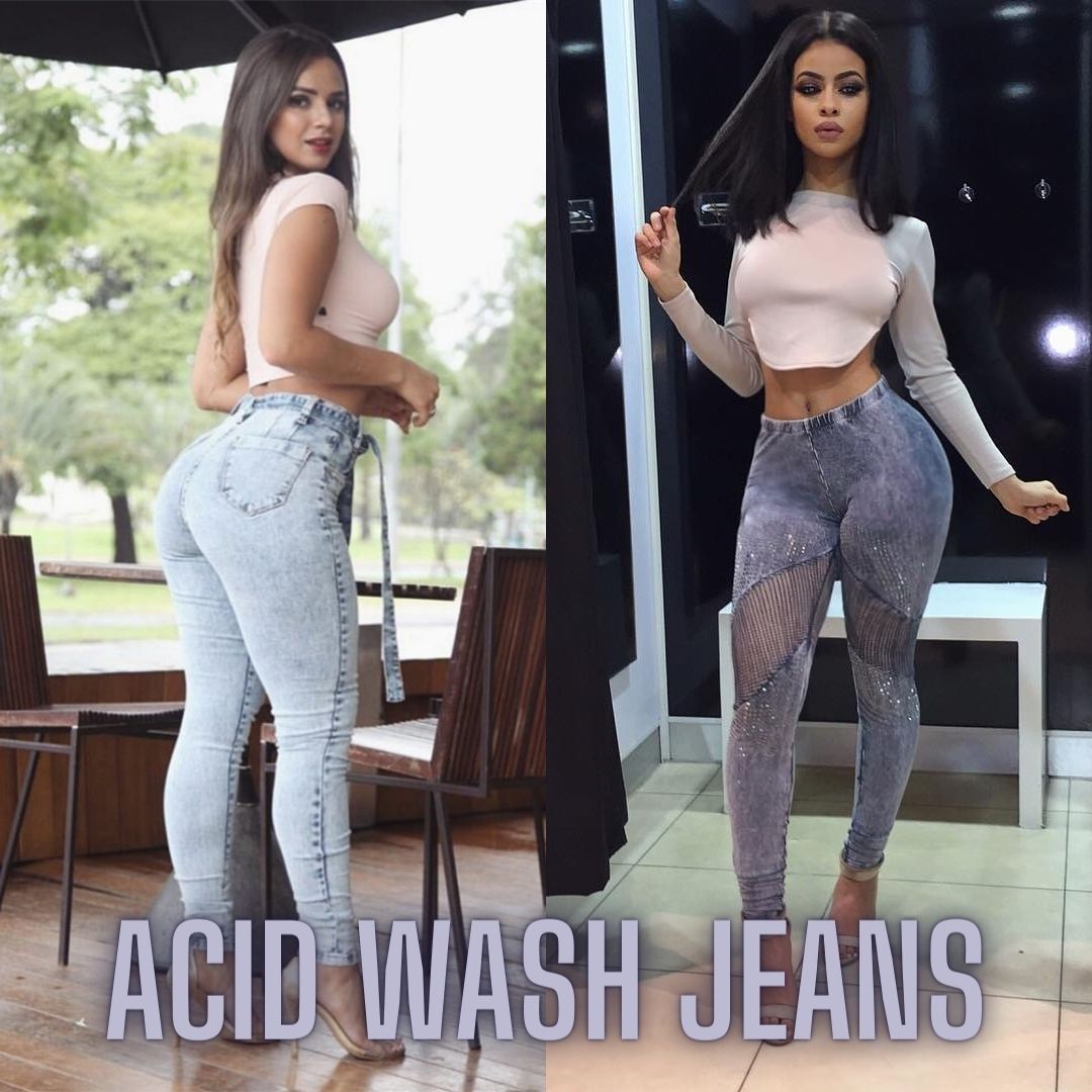women's acid wash jeans