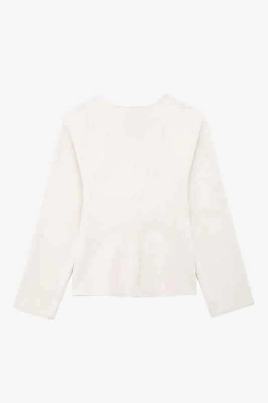 Women’s White Wool Cardigan Jacket