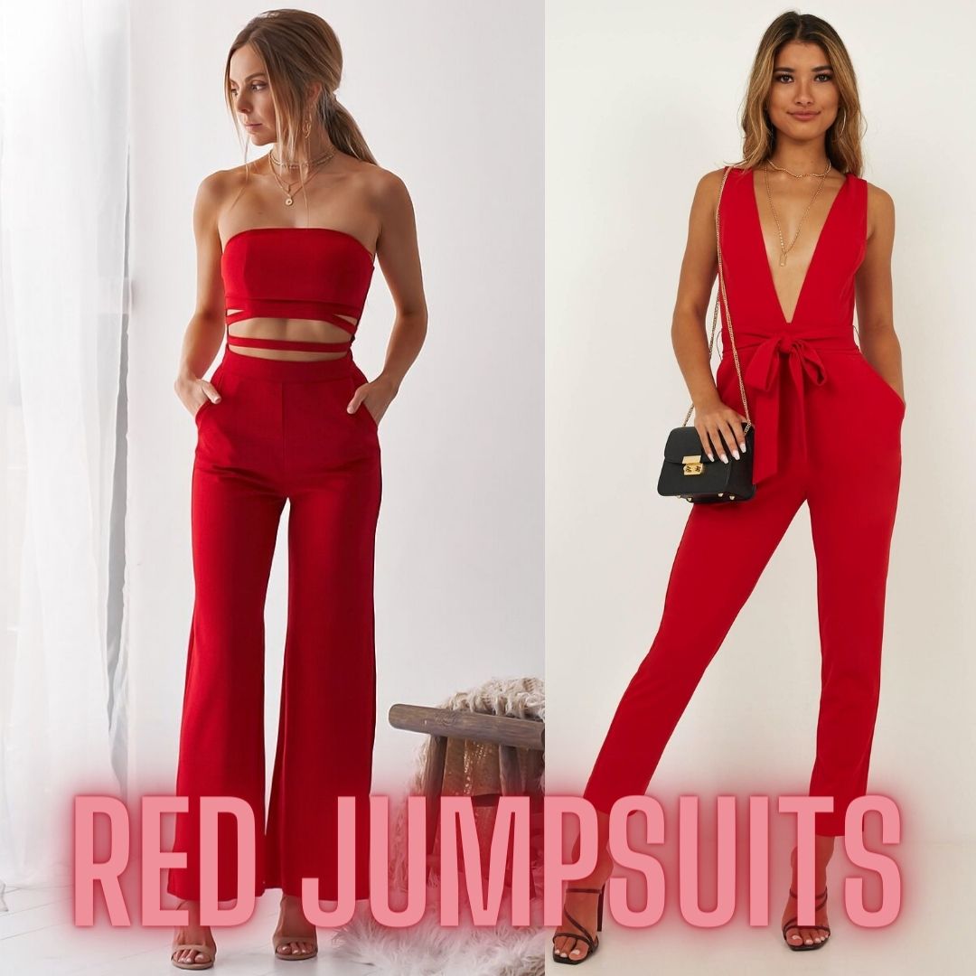 Red Jumpsuits And Playsuits 