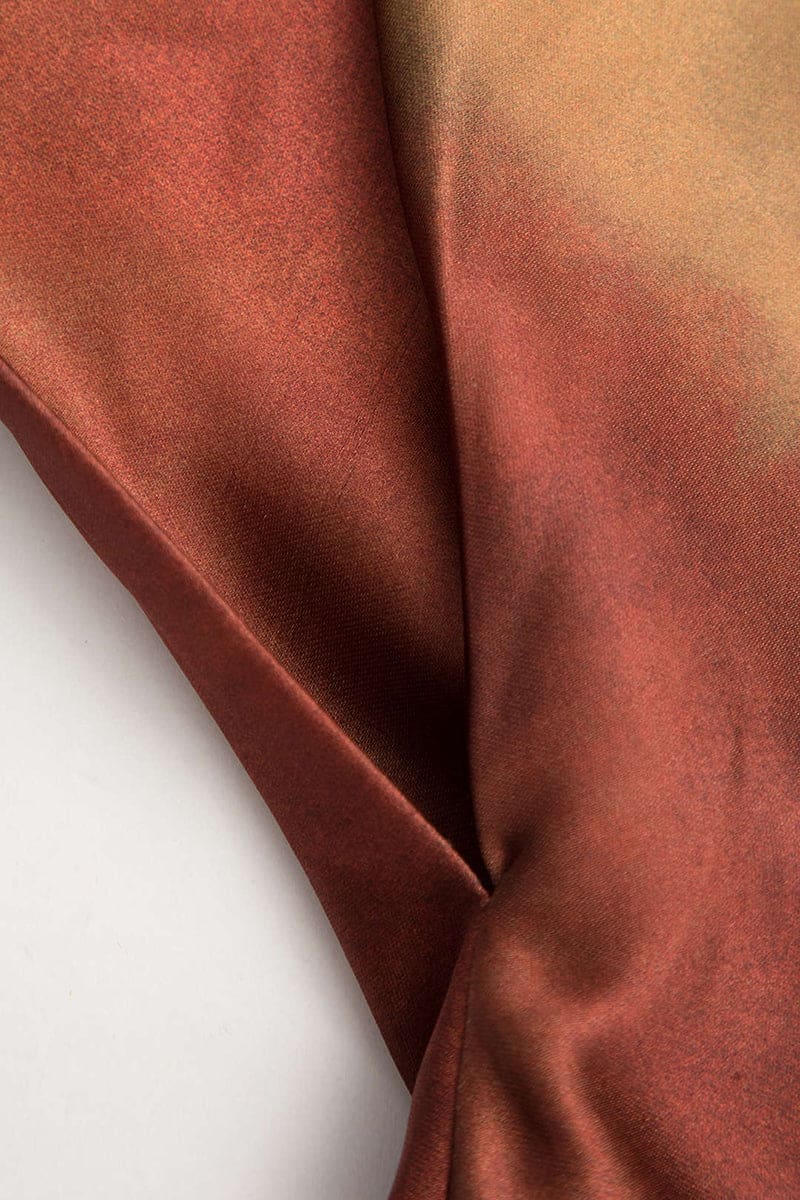 Ginger Satin Cowl Neck Maxi Dress