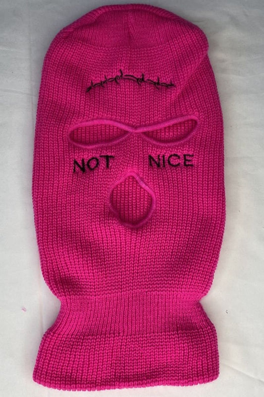 Rose Not Nice Stitches Three Holes Ski Mask Balaclavas