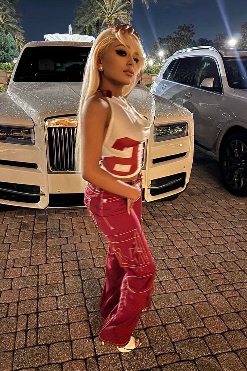 White Jersey Varsity Corset Top