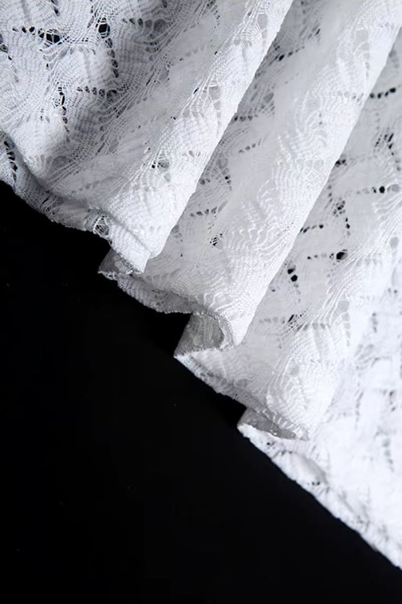 White Lace Sleeveless Backless Maxi Dress
